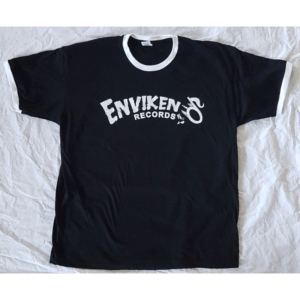 Enviken Records ringer T-shirt black