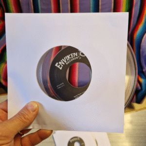 T-Shirt - Ed Cavin & The Blue Kings - 7" label - Enviken Records