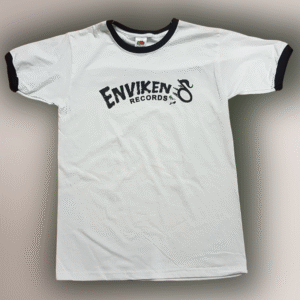 T-Shirt - Enviken Records Logo / Ringer-White
